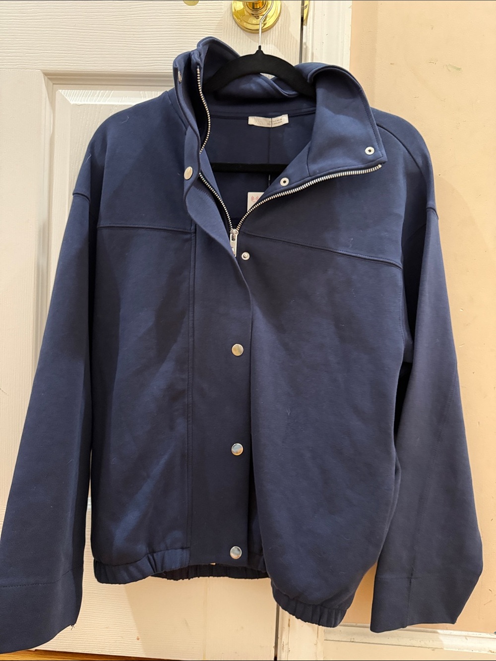 Zara Navy Blue Hooded Jacket